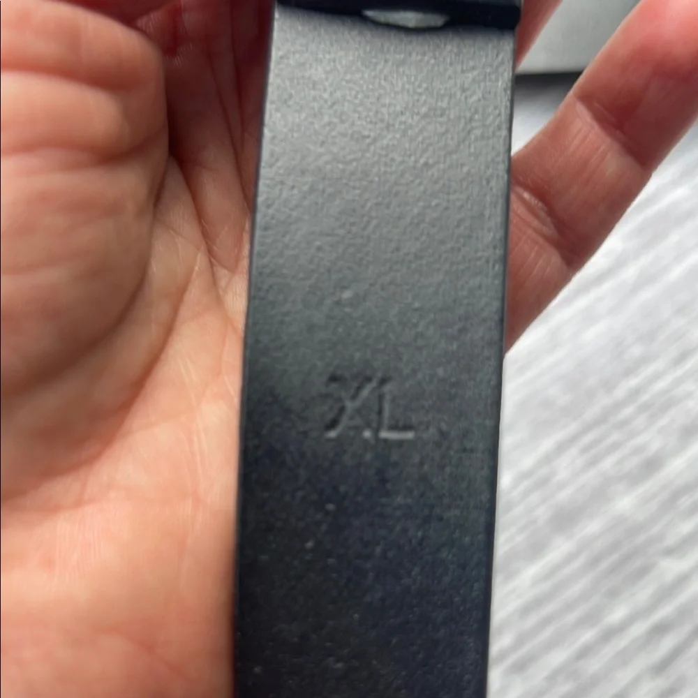 J. Crew Factory Kids Leather Black Belt, size XL.